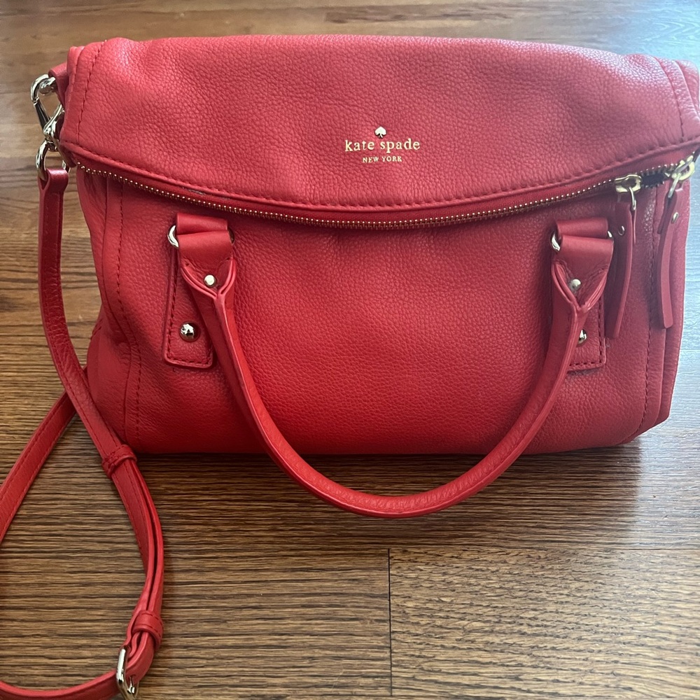 Kate Spade poppy red purse 4th of July ready!